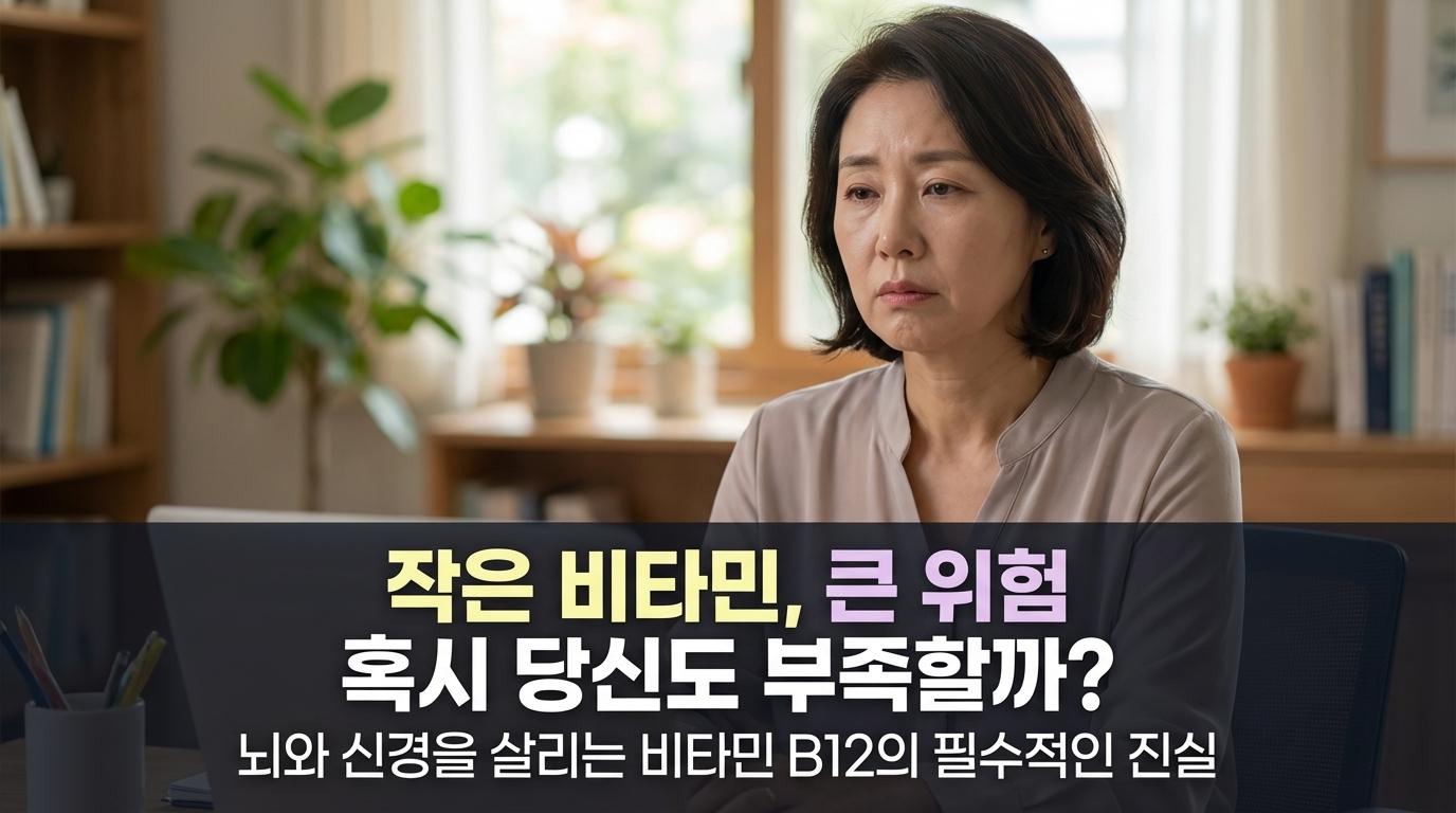 채식인의 필수 영양제! 뇌와 신경 생존 걸린 비타민 B12, 당신은 안전한가요?