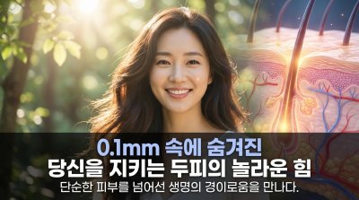 0.1mm 아래 숨겨진 당신의 두피, 뇌를 지키는 비밀 요새